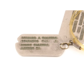 Pair "Dog Tags" Bernard A. WOLTERS - US Army