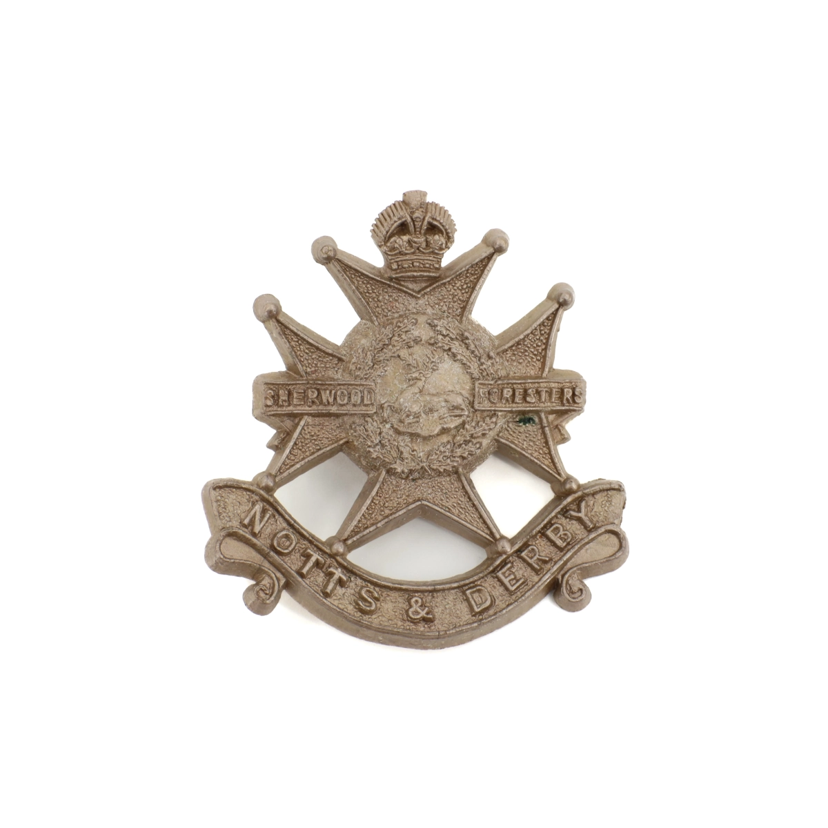 Cap badge "Economique" Notts & Derby Regiment ( Sherwood Foresters)