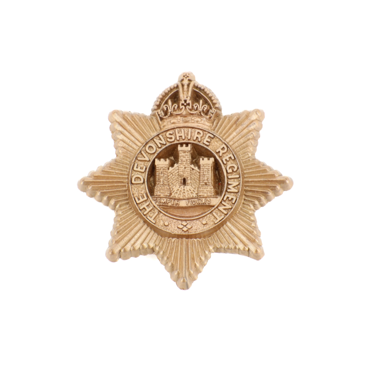 Cap badge "Economique" Devonshire Regiment