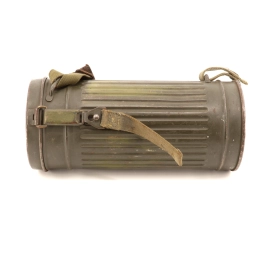 Boitier de masque  anti-gaz  Wehrmacht Camouflé 1940