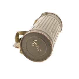 German gas mask canister  camouflaged 1940