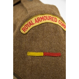 Battledress Royal Armoured Corps - Identified "S. Walker"