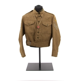 Battledress Royal Armoured Corps - Identified "S. Walker"