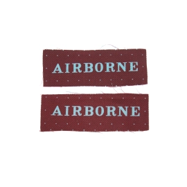 Paire d'Insignes "Airborne" Strip Imprimés