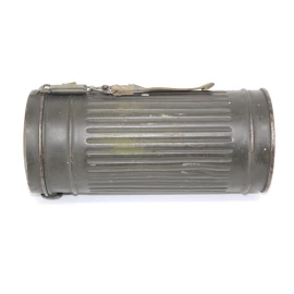 German gas mask canister  camouflaged 1940
