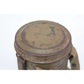 Camouflaged gas mask canister 1940