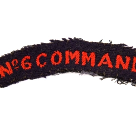 N°6 Commando Embroideread shoulder Title
