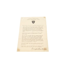 Message Général Dwight D Eisenhower