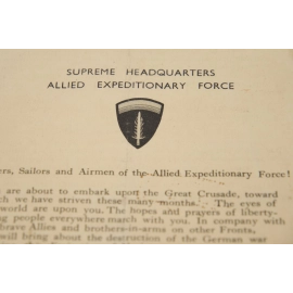 Message Général Dwight D Eisenhower
