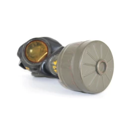 Camouflaged gas mask canister 1940