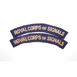 Royal Corps of Signals British Army badge set