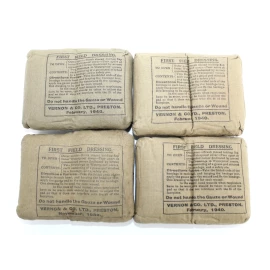 Set of 4 First Field Dressings British Army