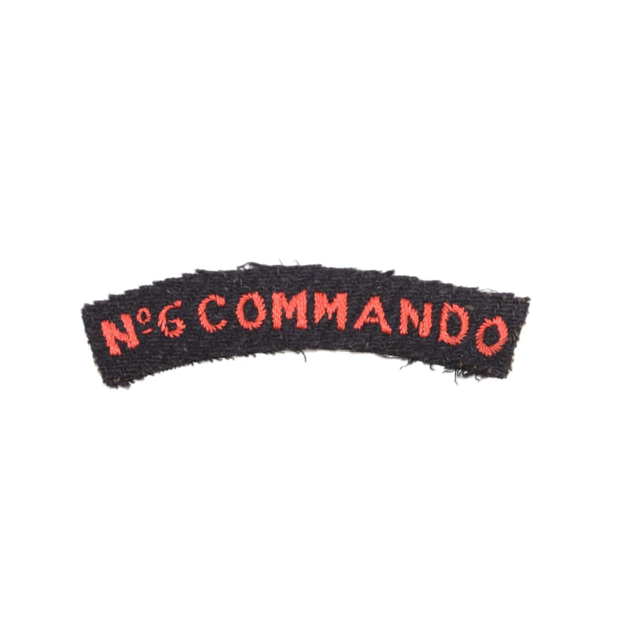 N°6 Commando Embroideread shoulder Title