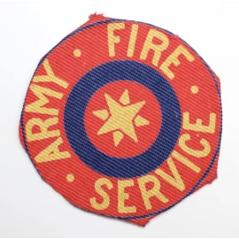 Insigne Army Fire Service British