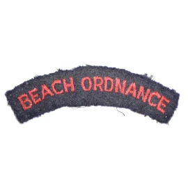 Title Beach Ordnance British Army
