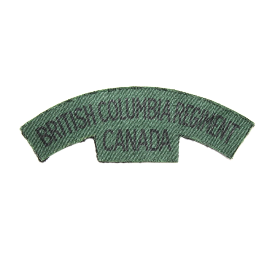 Title British Columbia Regiment Canadien