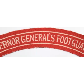 Title Governor General's Footguards Canadien