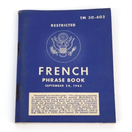 French Phrase Book US Army 1943