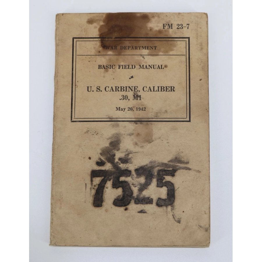 Instruction manual 1942 US Carbine M-1