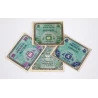 Lot de 4 billets drapeau 1944