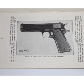 Manuel d'instruction 1940 pour Colt-45