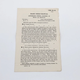 Manuel d'instruction 1940 pour Colt-45